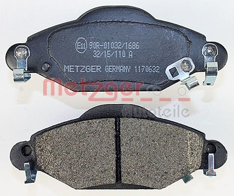 METZGER 1170632 Bremsbelagsatz, Scheibenbremse